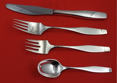 Dinner 4-pc Setting availability based on stock listed below - Charlotte by Hans Hansen - Sterling 